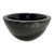 Vintage Ward Bennett Sengai Sasaki Black Glass Bowl 24% Lead Crystal Made in Japan For Sale