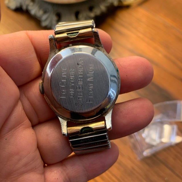 Vintage Smiths Empire Shockproof 5 Jewels Mechanical Watch Black Dial Runs For Sale In San Francisco - Image 6 of 7