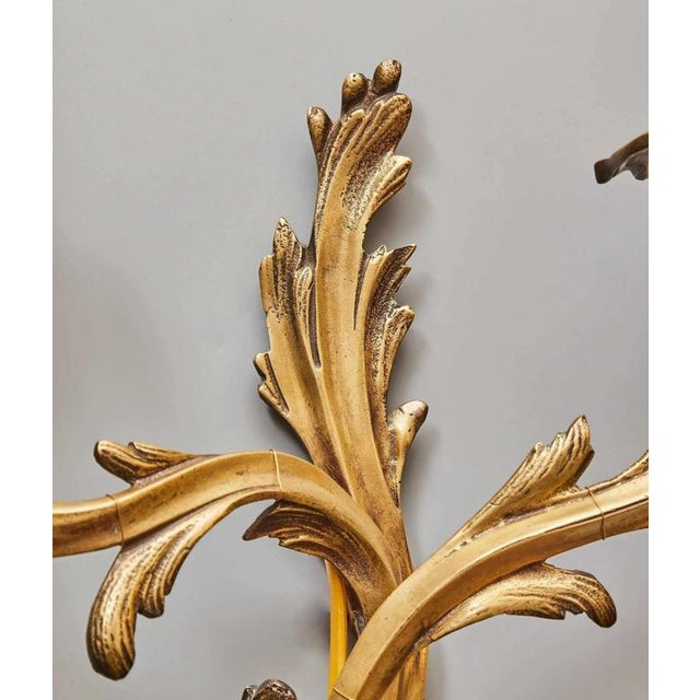 2000 - 2009 Louis XV 2-Armed Wall Lights, Set of 2 For Sale - Image 5 of 8