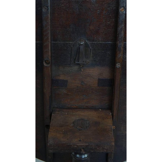 Wood Antique English Tilt-Top Side Table with Round Top, 19th Century For Sale - Image 7 of 8
