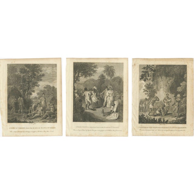 After Agostino Brunias, St. Vincent, 1818, Engravings, Set of 3 For Sale