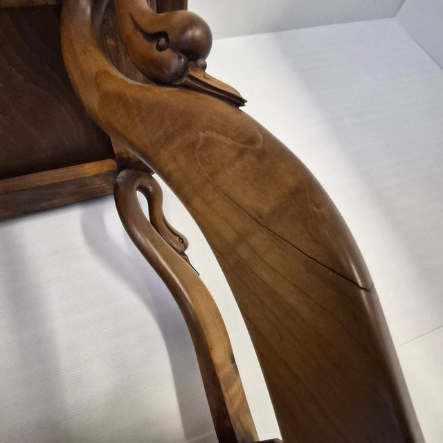 Vintage Art Deco Art Nouveau Console Table with Swans and Lions Claws, 1940s For Sale - Image 18 of 18