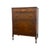 Vintage Traditional Burl Wood Tallboy Dresser With Floral Inlay and Pattern-Lined Drawers. For Sale In Seattle - Image 6 of 13