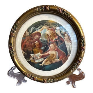 Late 19th Century Framed Print Botticelli's "Madonna of the Magnificat" For Sale