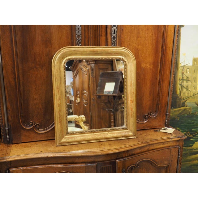 Petite French Giltwood Louis Philippe Style Mirror, Circa 1870 For Sale - Image 4 of 18