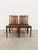 Set of 4 authentic vintage mid century modern dining chairs. By Meredew (unmarked). This set is in excellent condition...