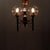 Circa 1980. We offer this Metal 3 Lights Chandelier. Made in metal.