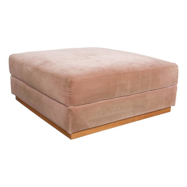 Sepia Fabric Stool in Rose with Manual Function and Storage Compartment from Bolia For Sale