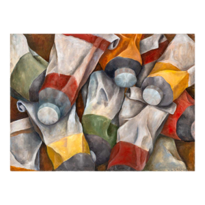 Italian School Paint Tubes Oil on Canvas