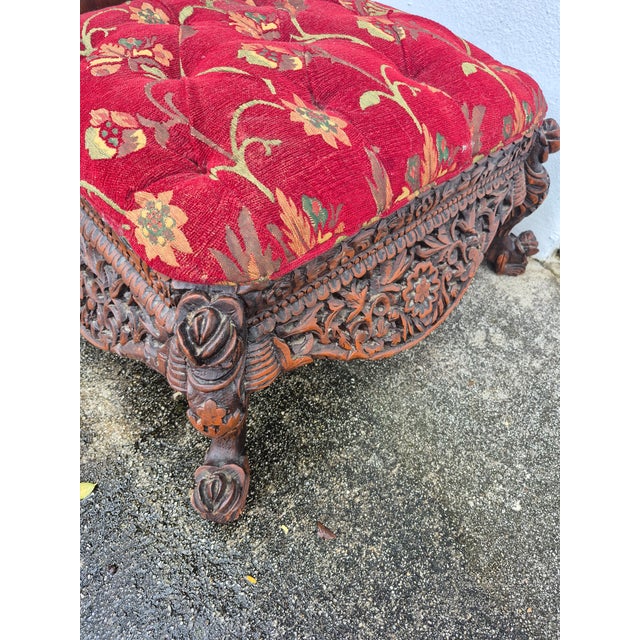Antique Anglo Indian Low Meditation Chair For Sale - Image 10 of 10