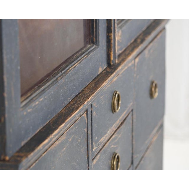 Black Bureau with Multiple Drawers, 1800s For Sale - Image 4 of 10