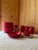 Mid-Century Modern Mid-Century Modern Dutch Crimson Red Stoneware Dinner Service by Potterie De Driehoek Huizen, 1960, Set of 26 For Sale - Image 3 of 10