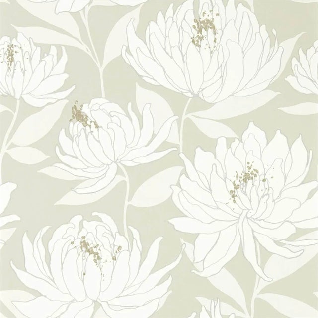 Harlequin Sebal Wallpaper in Earth/Silver For Sale