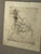 An expressive lithograph depicting The Abduction of Europa , with flowing lines bringing together a female figure and a...