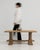 A spirited example of French decorative craft from circa 1970, this oak coffee table commands attention through its...