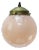 French Pink Glass Pendant Lamp For Sale