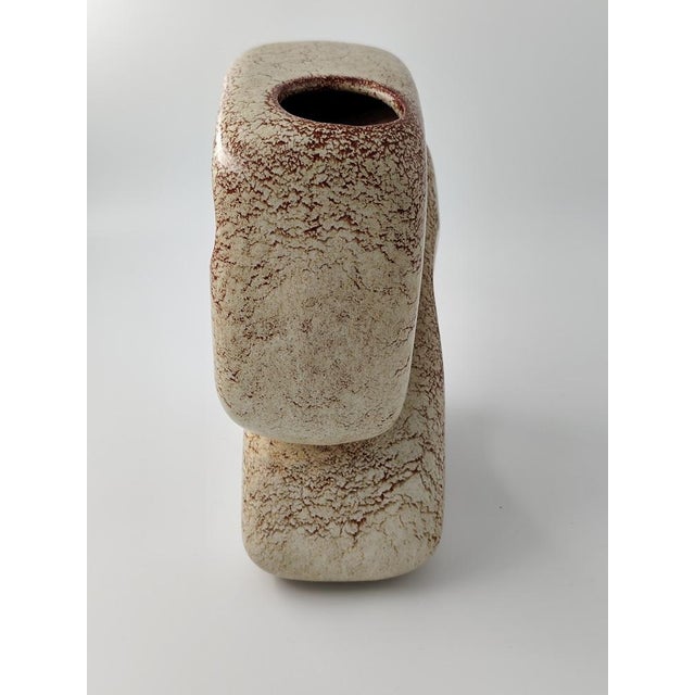 Abstract Vase by Roberto Rigon for Bertoncello Ceramic, Italy, 1960s, in Very Good conditions. Designed 1960 to 1969 This...