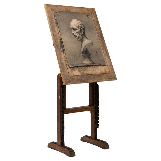 20th Century French Wooden Artist's Easel with Adjustable Tilt For Sale - Image 15 of 18