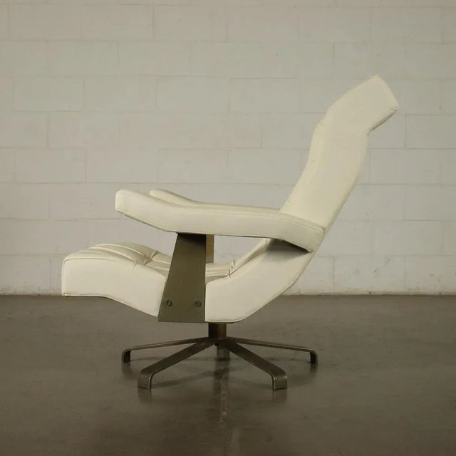 Armchair in Foam Leatherette and Metal, Italy, 1960s For Sale - Image 4 of 13