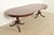 Brown Baker Furniture Style Regency Mahogany Double Pedestal Extension Dining Table, Newly Refinished For Sale - Image 8 of 14