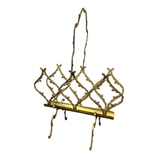 Vintage French Style Newspaper Rack For Sale