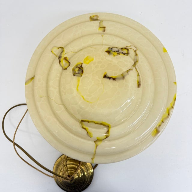 Art Deco Glass Hanging Lamp, 1950s For Sale - Image 18 of 18