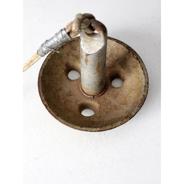 Vintage Roloff Mfg Corp Cast Iron Boat Anchor For Sale - Image 10 of 11