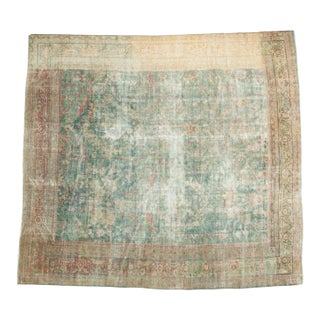 Antique Mahal Square Carpet - 9'10" X 10'9" For Sale