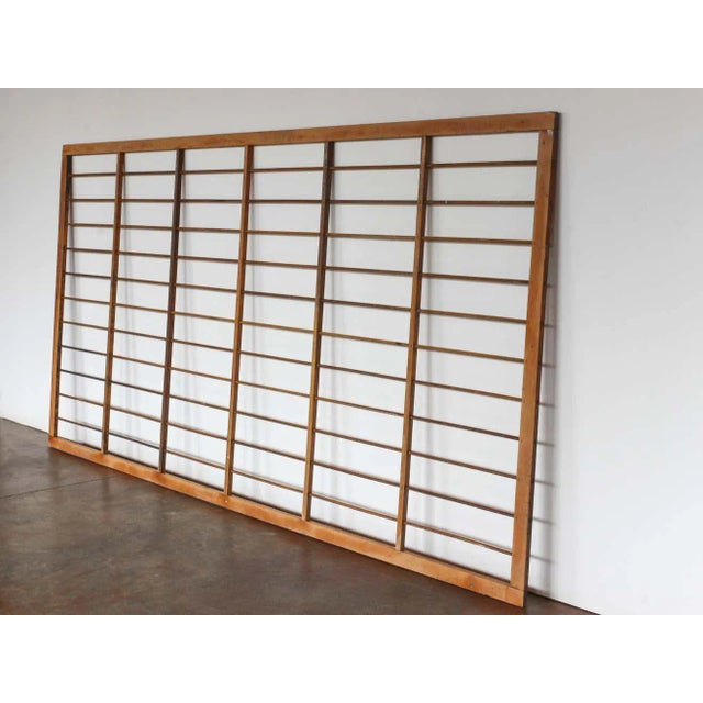 Architectural Salvage Wood Grid Wall Art For Sale - Image 10 of 13