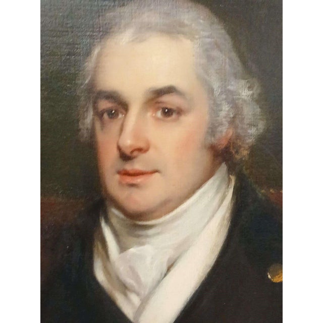 Antique oil on canvas possibly dating from early 1800's; Possible artist signature but very faded, illegible; Visual area...