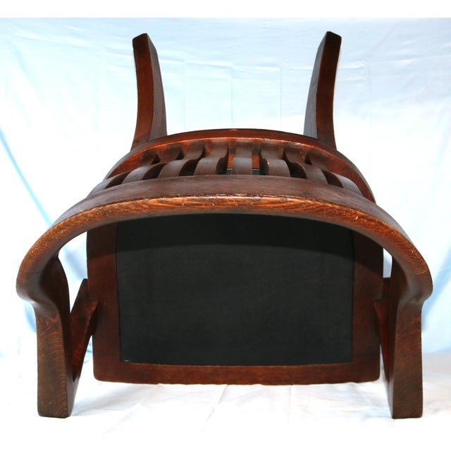 1910s Antique B. L. Marble Chair Company Oak Library/Office Chair For Sale - Image 11 of 12
