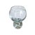 1980s Post-Modern Studio Nova Art Glass Vase: Double Bubble Design For Sale - Image 4 of 6