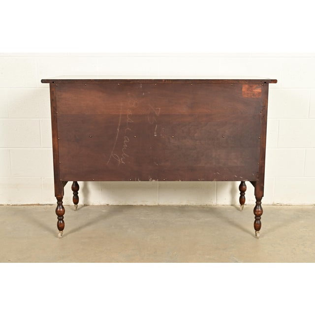 Berkey & Gay Style Antique English Jacobean Carved Walnut Dresser, Circa 1920s For Sale - Image 16 of 17