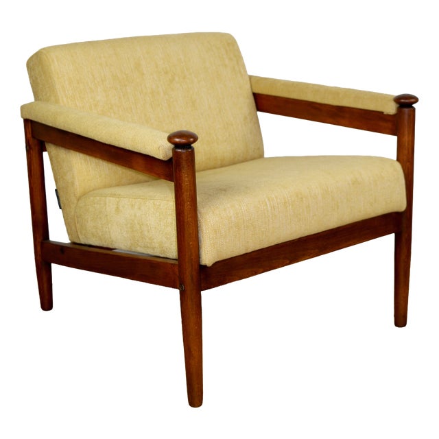 Vintage Loft Armchair in Yellow, 1970s For Sale