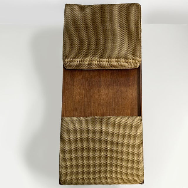 Italian Art Deco Wooden Daybed with 2 Cushions, 1930s For Sale - Image 4 of 15