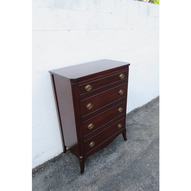 1940s 1940s Mahogany Tall Chest of Drawers 6257 For Sale - Image 5 of 15