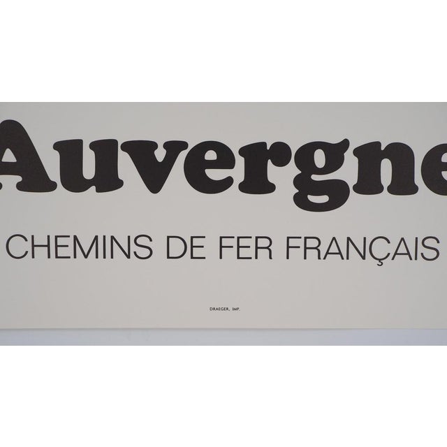 Salvador Dali, Auvergne, SNCF, Large Original Lithograph For Sale - Image 5 of 9