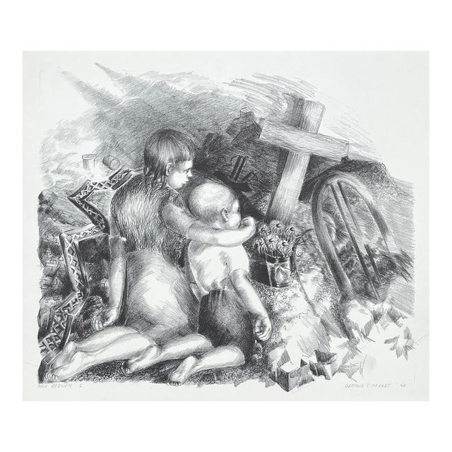 1948 Gertrude Pferdt High Requiem Lithograph For Sale
