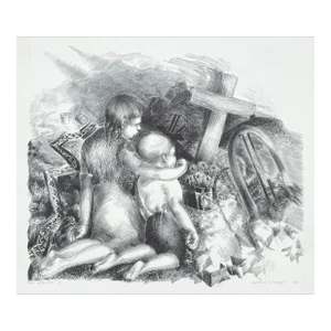 1948 Gertrude Pferdt High Requiem Lithograph