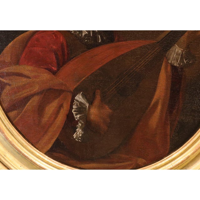 Baroque After Nicolas Tournier, The Lute Player, 1640, Oil on Canvas For Sale - Image 3 of 13