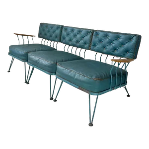 Vintage Woodard Outdoor Patio Sectional Sofa, Attributed