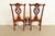 Baker Furniture Chippendale Carved Mahogany Dining Chairs, Set of Four For Sale - Image 11 of 13