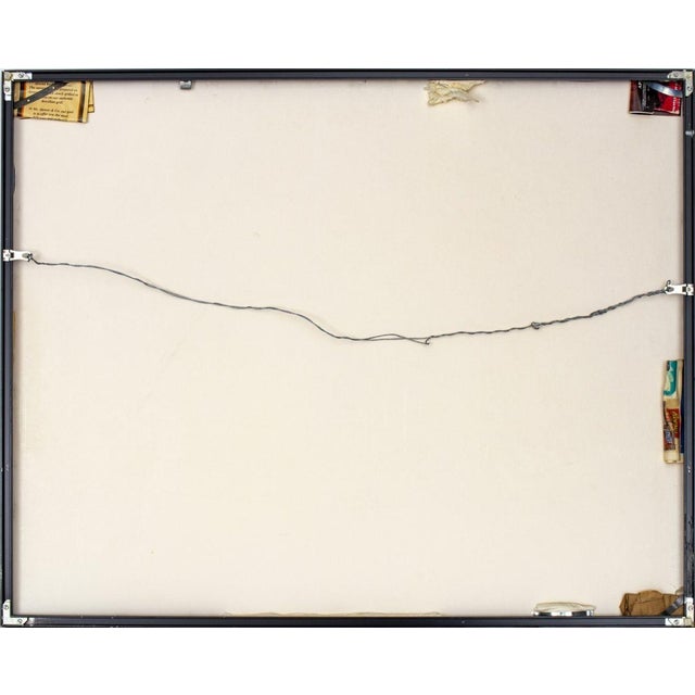 Brown Illegibly Signed Figural Composition Mixed Media For Sale - Image 8 of 8