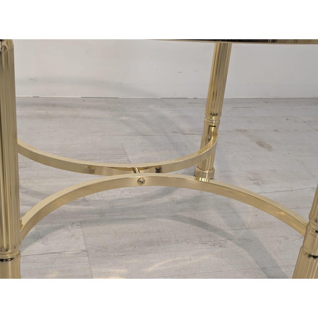 Gold Hollywood Regency Gilt Coffee Table Frame with Glass Top, 1970 For Sale - Image 8 of 14