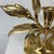 Vintage Solid Brass Symmetrical Leaf Candlestick Holder Centerpiece For Sale In Boise - Image 6 of 9
