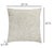 Tabitha Embroidered Flower 20" Throw Pillow, Cream For Sale - Image 4 of 5