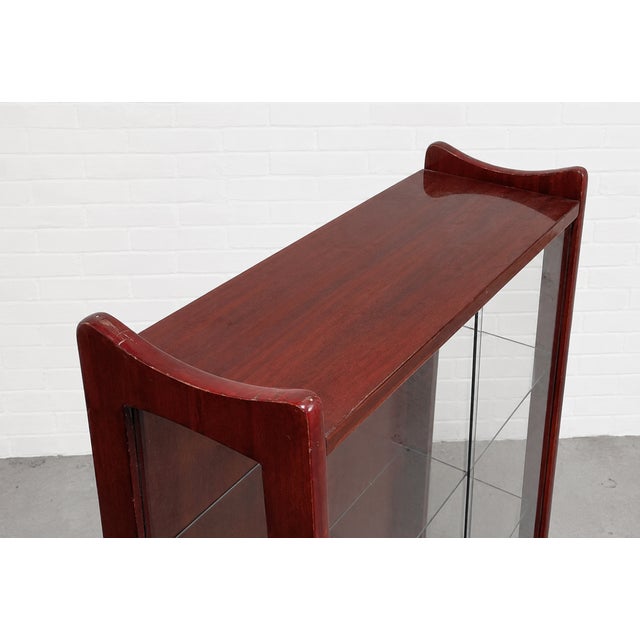 Brown Mid Century Modern China Cabinet / Bookcase by Rajmund Halas for Jarocinska, Made in Poland, C. 1960’s For Sale - Image 8 of 15