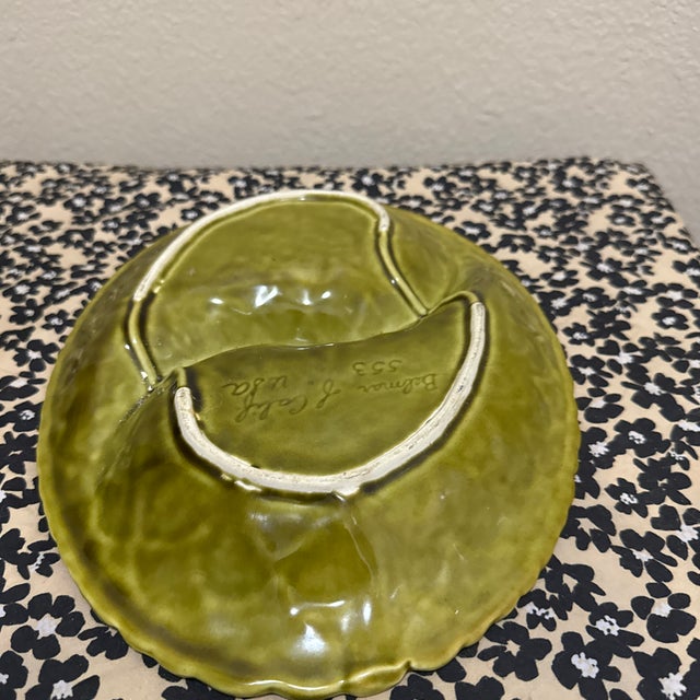 1960s Vintage Mid-Century Belmar of California Majolica-Style Artichoke Platter For Sale - Image 5 of 7