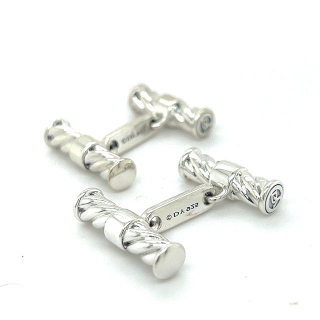 David Yurman Estate Men Cufflinks Sterling Silver DY110 Retail: $799.00 TRUSTED SELLER SINCE 2002 PLEASE SEE OUR HUNDREDS...