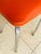 Mid-Century Orange Skaï and Chrome Stool from J L, 1970s For Sale - Image 4 of 18